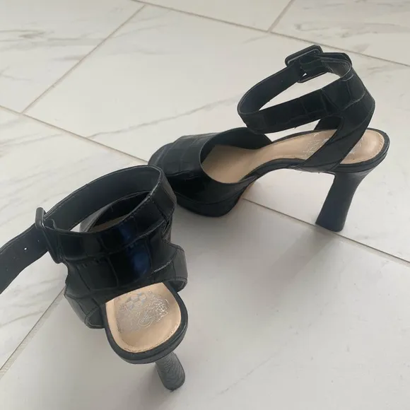 Vince Camuto crocodile leather heels.