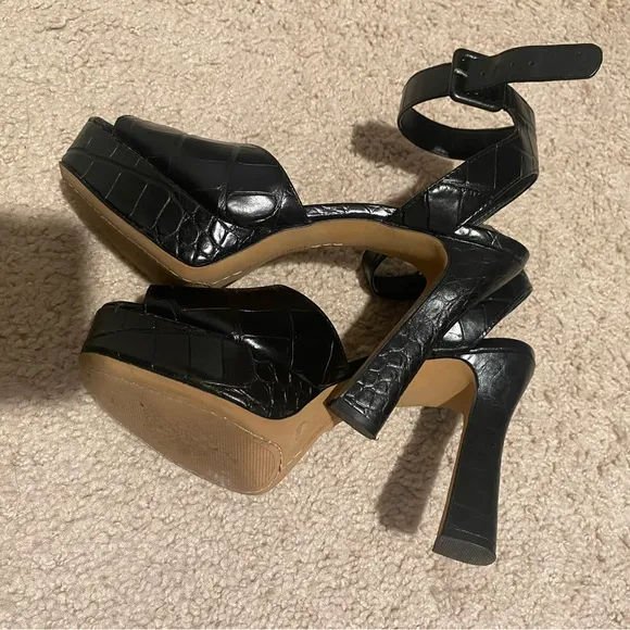 Vince Camuto crocodile leather heels.