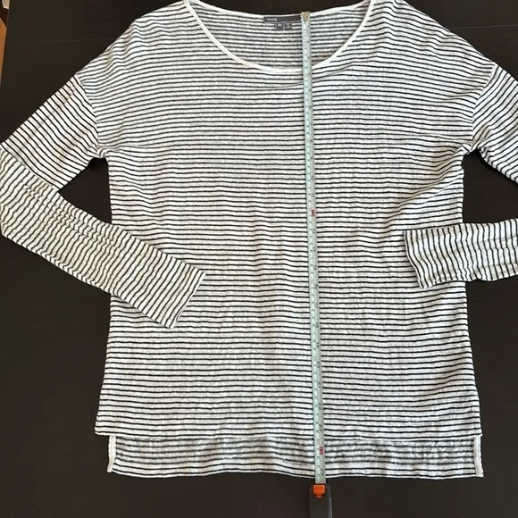 VINCE super lightweight striped sweater 100 cotton top
