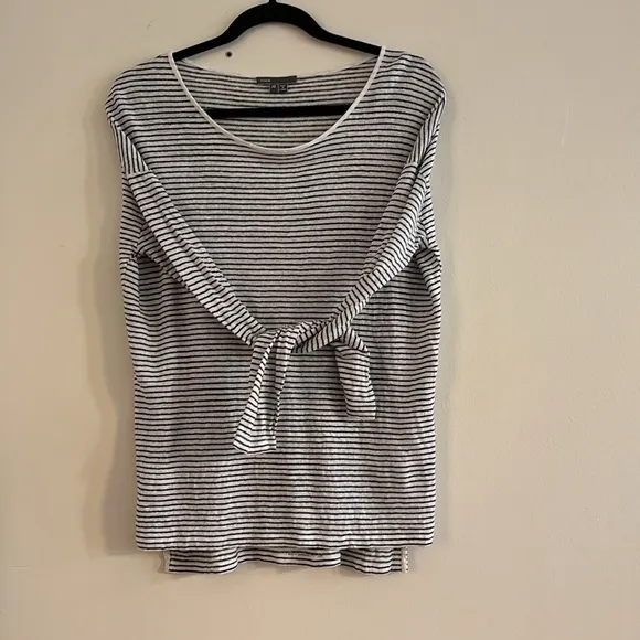 VINCE super lightweight striped sweater 100 cotton top