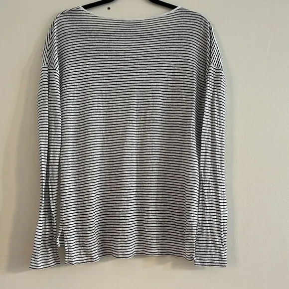 VINCE super lightweight striped sweater 100 cotton top