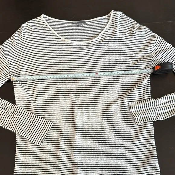 VINCE super lightweight striped sweater 100 cotton top