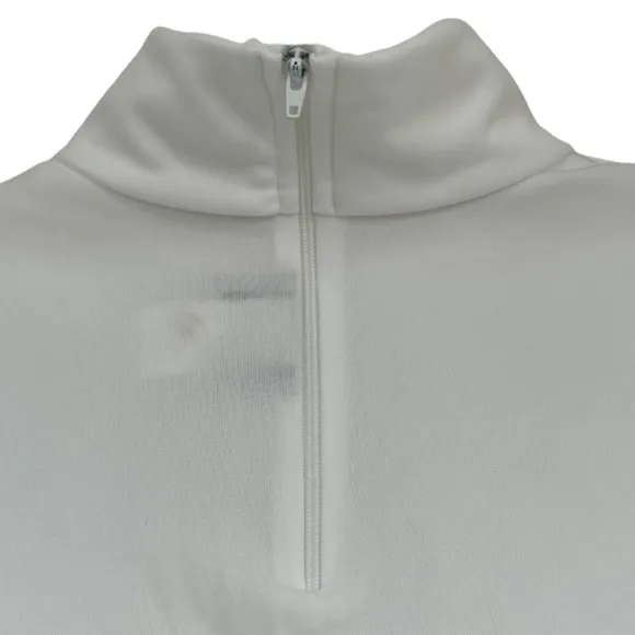 Vintage 60’s 70’s Turtleneck Long Sleeve Shirt Made USA White Retro Streetwear