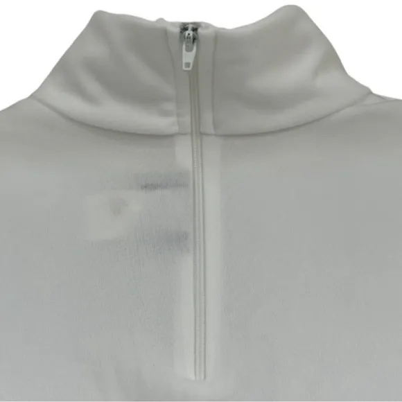 Vintage 60’s 70’s Turtleneck Long Sleeve Shirt Made USA White Retro Streetwear