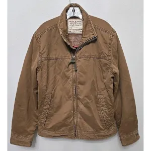 VINTAGE ABERCROMBIE &amp; FITCH DISTRESSED MILITARY JACKET BROWN MEN'S SIZE Medium‎