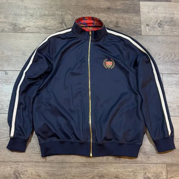 Vintage Bel-Air Athletics Reversible Paisley Track Jacket Fresh Prince - Medium
