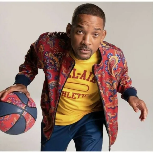 Vintage Bel-Air Athletics Reversible Paisley Track Jacket Fresh Prince - Medium
