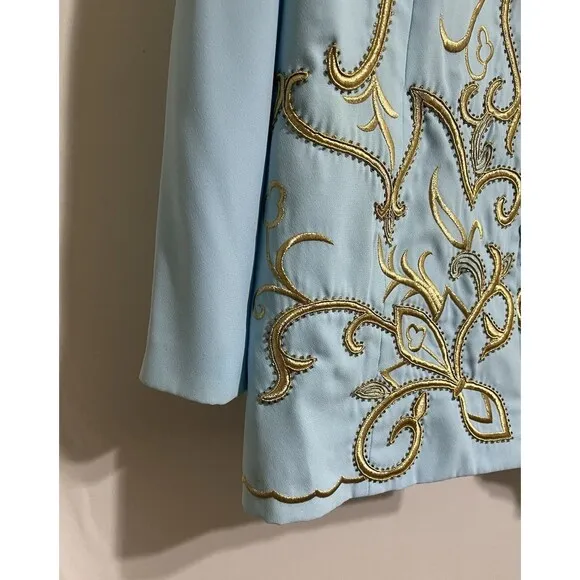 Vintage fifthSunday skirt Set Jacket, Shoulder Pads embroidery Mother’s Day  U
