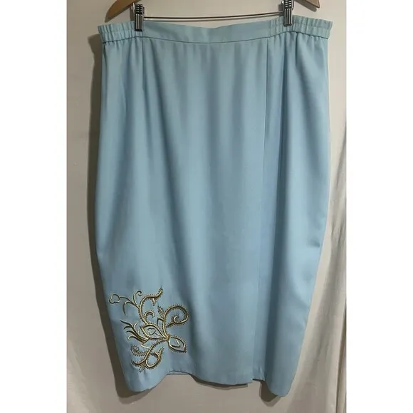 Vintage fifthSunday skirt Set Jacket, Shoulder Pads embroidery Mother’s Day  U