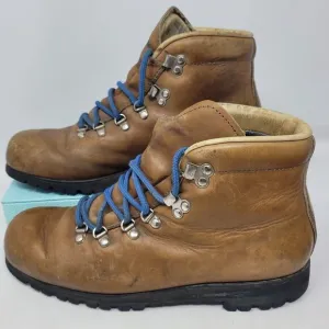 Vintage Merrell Women's Size 9 Mountaineering Boots Brown Leather Italy 1985