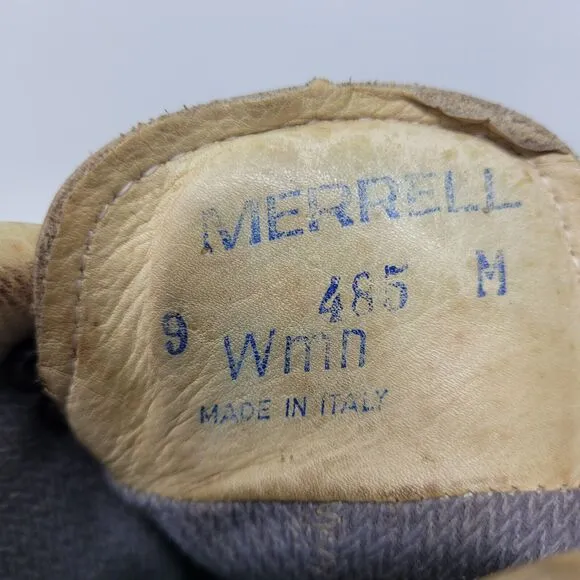 Vintage Merrell Women's Size 9 Mountaineering Boots Brown Leather Italy 1985