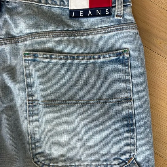 Vintage Tommy Hilfiger Carpenter Jeans 38x31 Measured Hammer Slot Stain