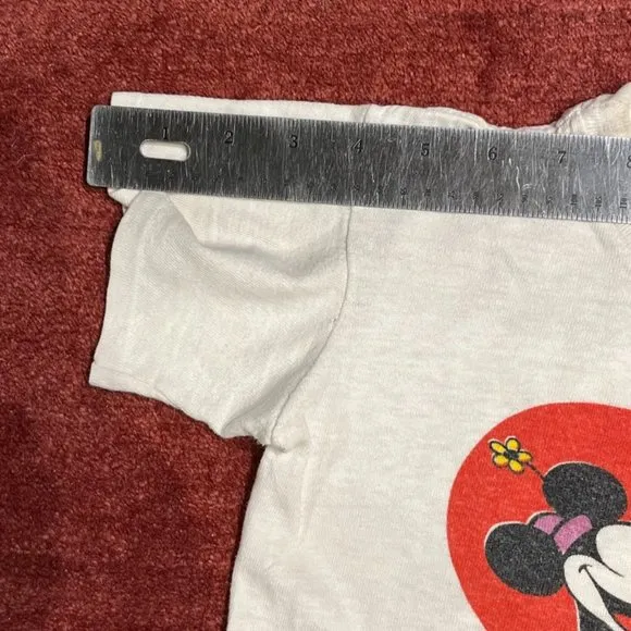 Vintage Youth size 12 &quot;Mickey Loves Minnie&quot; cotton tee shirt