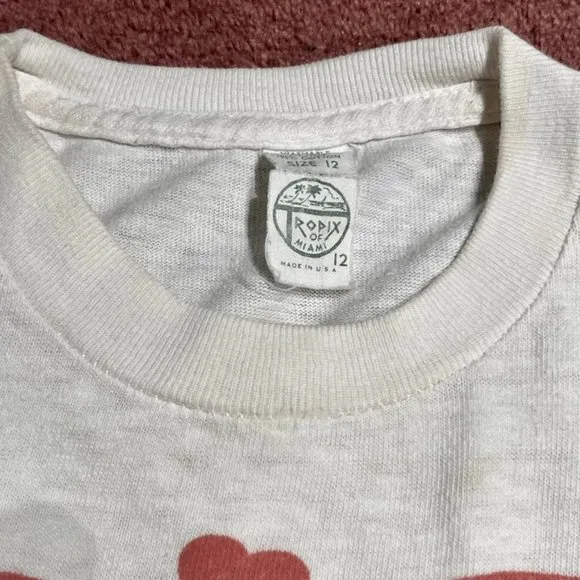 Vintage Youth size 12 &quot;Mickey Loves Minnie&quot; cotton tee shirt