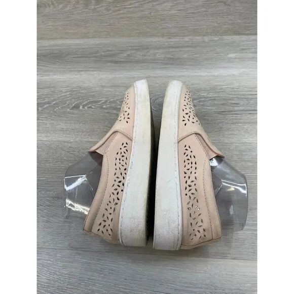 Vionic 356 Midi Perf TVW4938 Women's 6.5 Pink Perforated Leather Sneaker Shoes