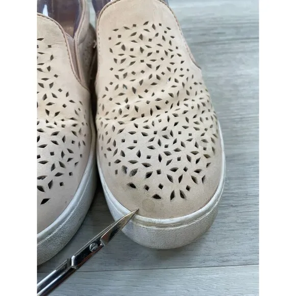 Vionic 356 Midi Perf TVW4938 Women's 6.5 Pink Perforated Leather Sneaker Shoes
