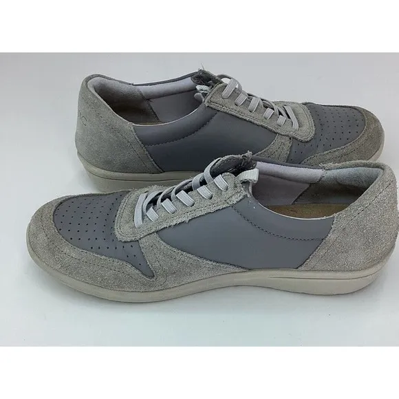 Vionic KARIGAN SNEAKER Leather shoes grey 6.5 orthotic Cushion Lightweight