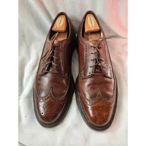 VTG Florsheim Imperial Brown V-Cleat 93602 Longwing Oxford Shoes 11.5 C