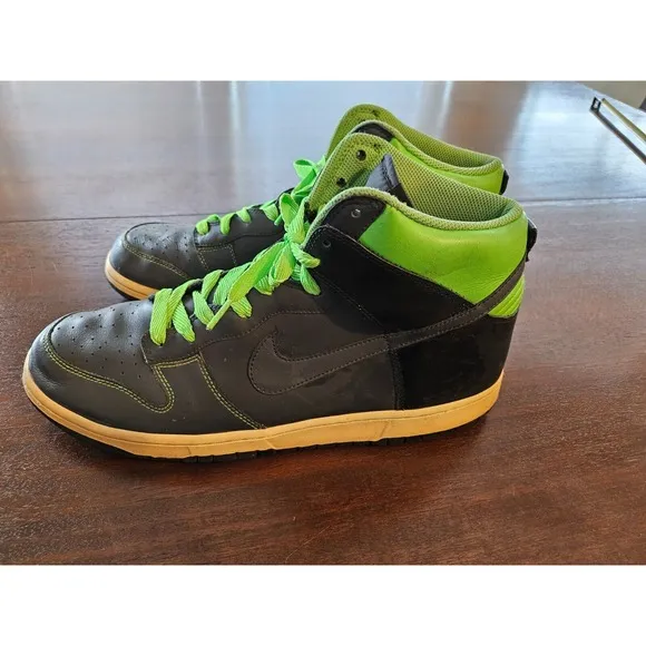 VTG Nike Dunk High Anthracite 317982-031 Basketball Shoes Men's 13 2008 Read Pls
