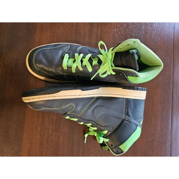 VTG Nike Dunk High Anthracite 317982-031 Basketball Shoes Men's 13 2008 Read Pls