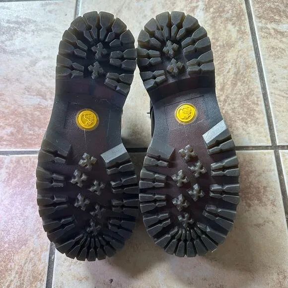 Vtg Tredair Designer Leather Union Jack Shoes Size 6 Made In England Flag