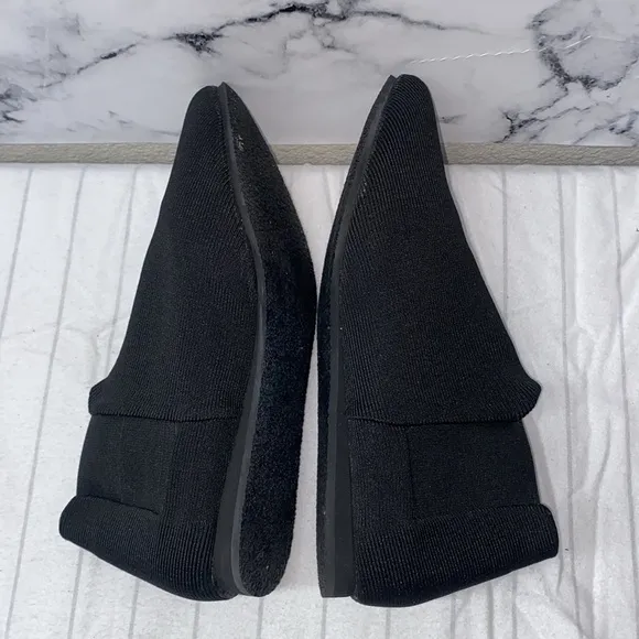 WAPS Natural Black Women's Knit Ankle booties,lightweight Stretchy Shoes, Size 9