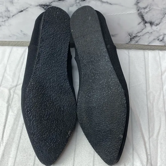 WAPS Natural Black Women's Knit Ankle booties,lightweight Stretchy Shoes, Size 9
