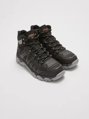 Water Repellent Laced Thick Sole Men's Trekking Boots
