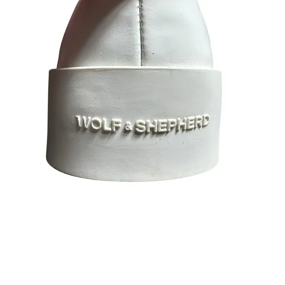 WOLF &amp; SHEPHERD Cruise TRE Leather White Shoes Men Sz EU 42 US 9 Slip On #S20-12