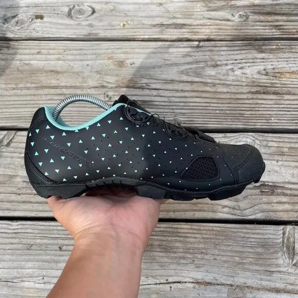 Women Scott MTB Comp BOA Black Turquoise Cycling Biking Shoes