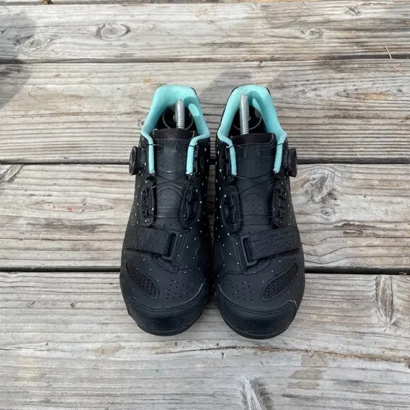 Women Scott MTB Comp BOA Black Turquoise Cycling Biking Shoes