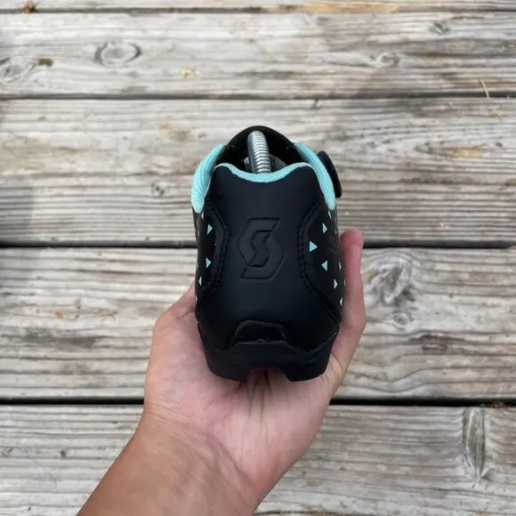 Women Scott MTB Comp BOA Black Turquoise Cycling Biking Shoes