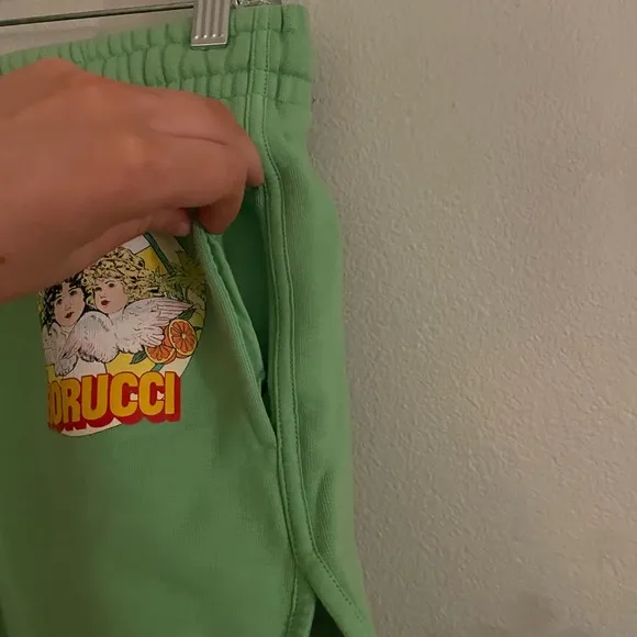 Women's Fiorucci Green Drawstring Lounge Shorts