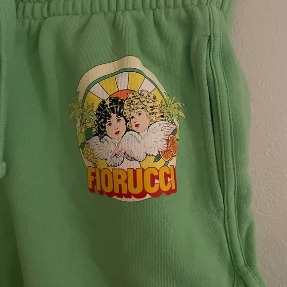 Women's Fiorucci Green Drawstring Lounge Shorts