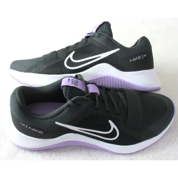 Women's Nike MC Trainer 2 Workout Shoes Black Viotech Purple Grey Sizes NIB