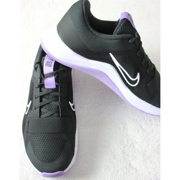 Women's Nike MC Trainer 2 Workout Shoes Black Viotech Purple Grey Sizes NIB