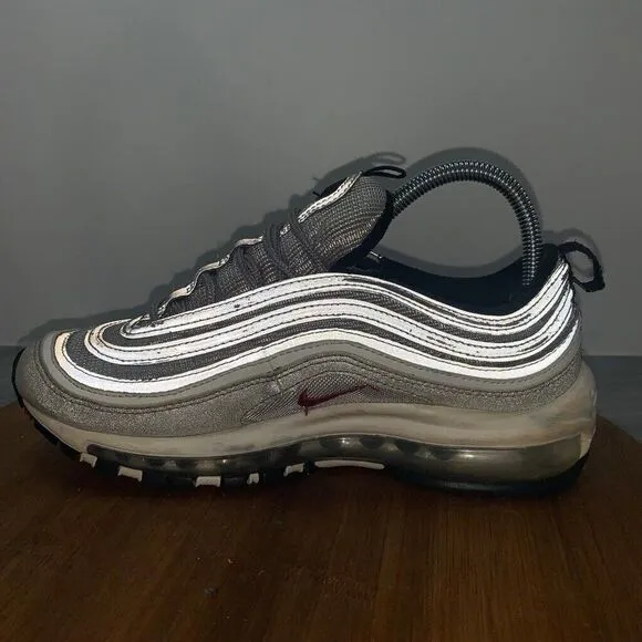 Women's Size 7.5 Nike Air Max 97 OG QS Silver Bullet Metallic Silver 885691-001