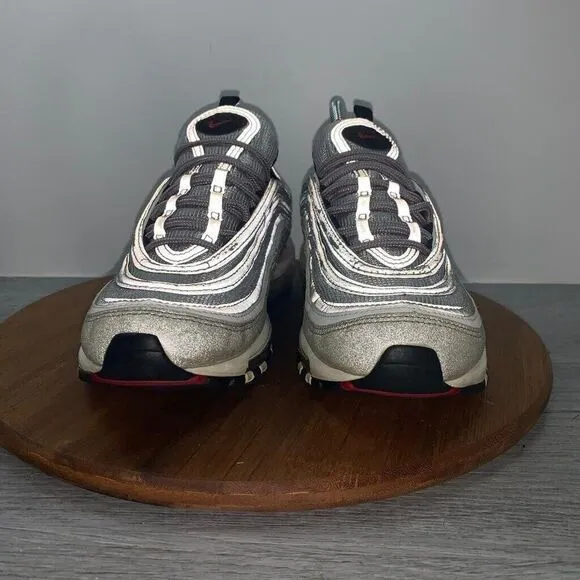 Women's Size 7.5 Nike Air Max 97 OG QS Silver Bullet Metallic Silver 885691-001