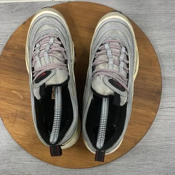 Women's Size 7.5 Nike Air Max 97 OG QS Silver Bullet Metallic Silver 885691-001