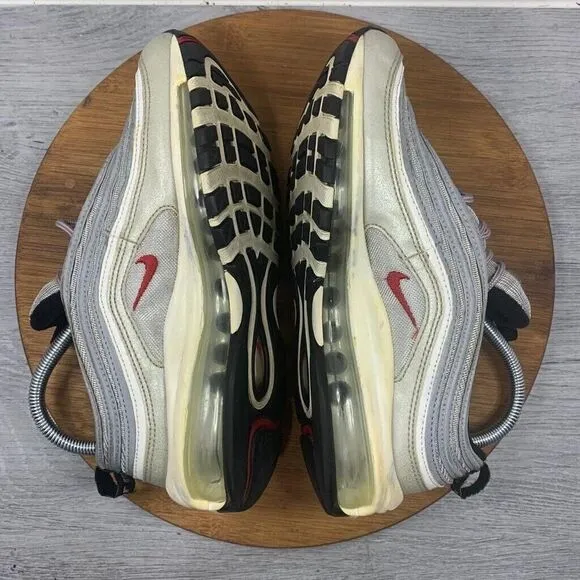 Women's Size 7.5 Nike Air Max 97 OG QS Silver Bullet Metallic Silver 885691-001