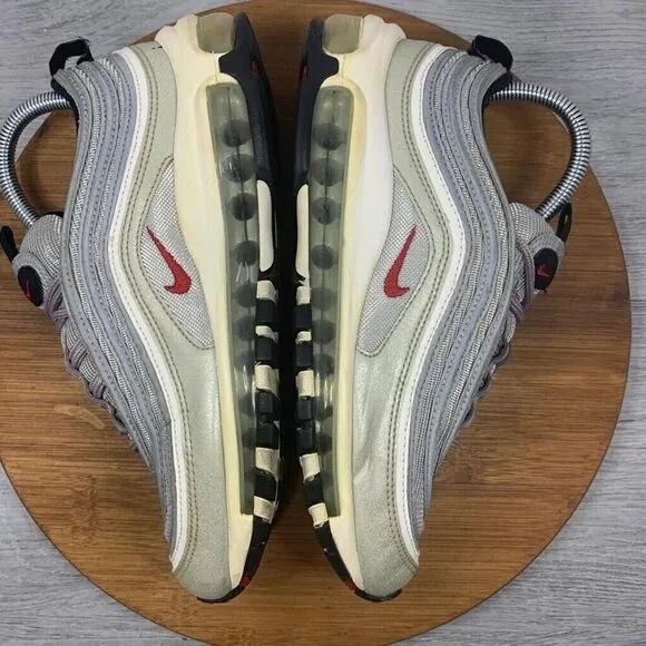 Women's Size 7.5 Nike Air Max 97 OG QS Silver Bullet Metallic Silver 885691-001
