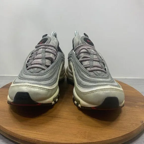 Women's Size 7.5 Nike Air Max 97 OG QS Silver Bullet Metallic Silver 885691-001