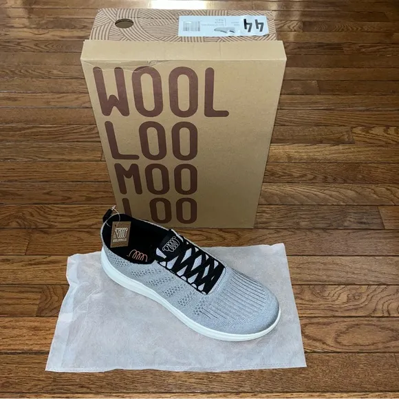 Woolloomooloo Eden Merino Wool Walking Shoes Gray Jet Men’s Size 11 or EU 44