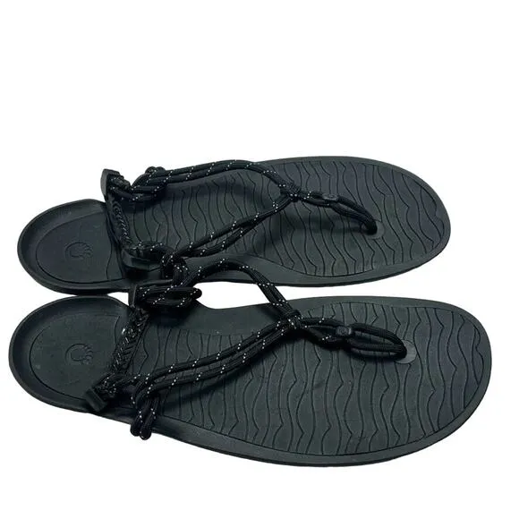 Xero Shoes Mens Genesis Barefoot Sandal Lightweight Packable Black Size 13