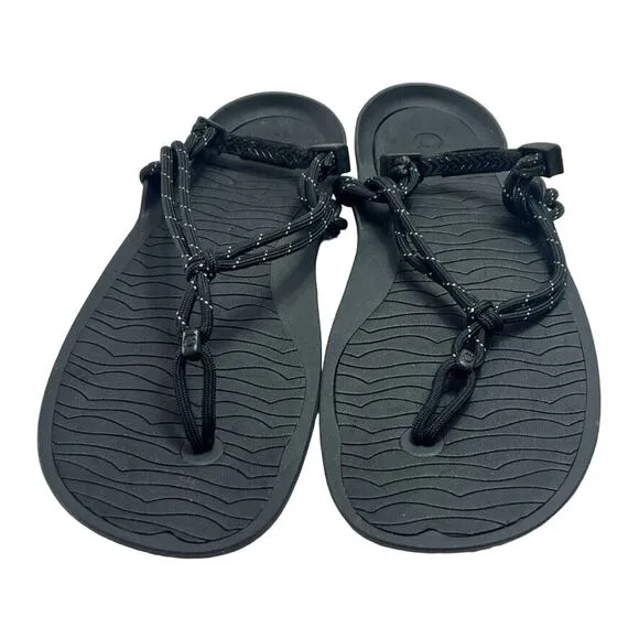 Xero Shoes Mens Genesis Barefoot Sandal Lightweight Packable Black Size 13