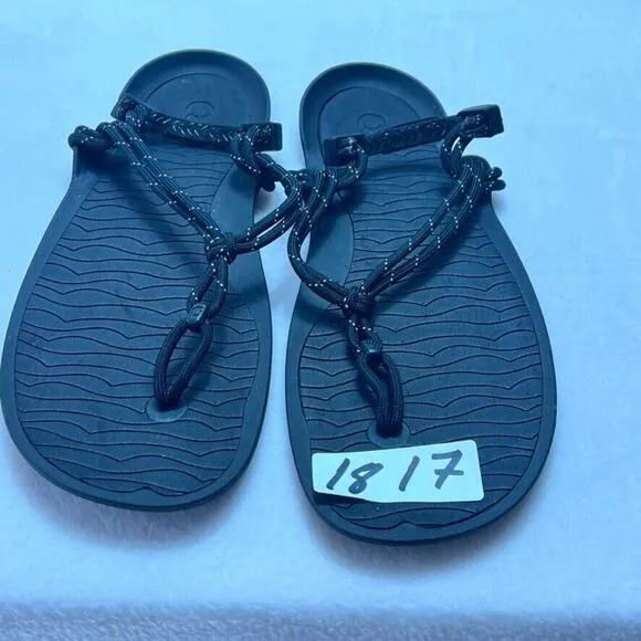 Xero Shoes Mens Genesis Barefoot Sandal Lightweight Packable Black Size 13